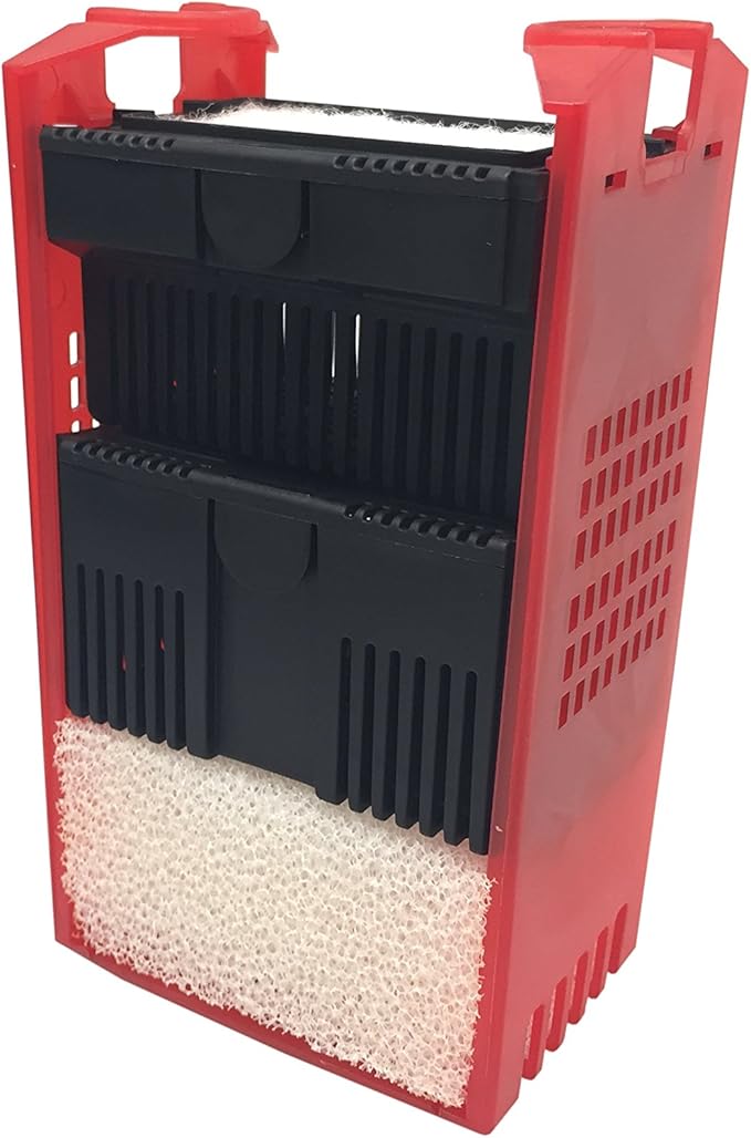 GRECH CBG-500 5W UV Hang On Back Aquarium Filter – 132 GPH HOB Power Filter for 10-30 Gallon Fish Tanks, External Filter with UV Water Clarifier
