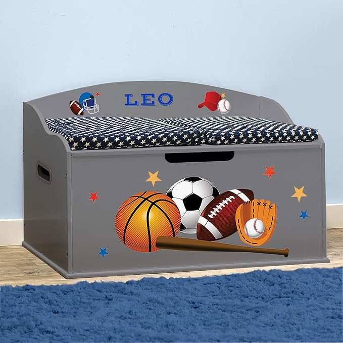 DIBSIES Personalized Creative Wonders Toy Box, 30 x 19.25 x 18 inches,
