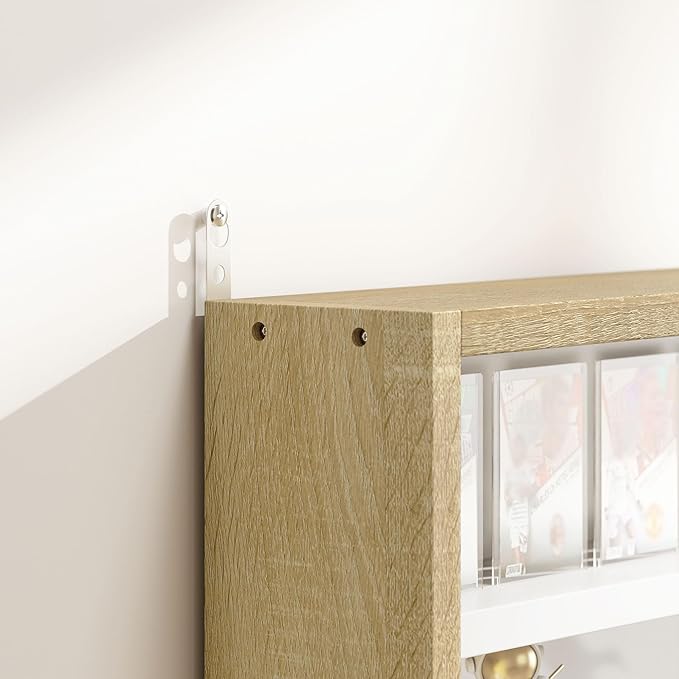 HOMCOM 5-Tier Display Cabinet, Glass Door Cabinet