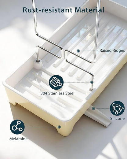Minimalist Sink Caddy, Rustproof Sponge Holder
