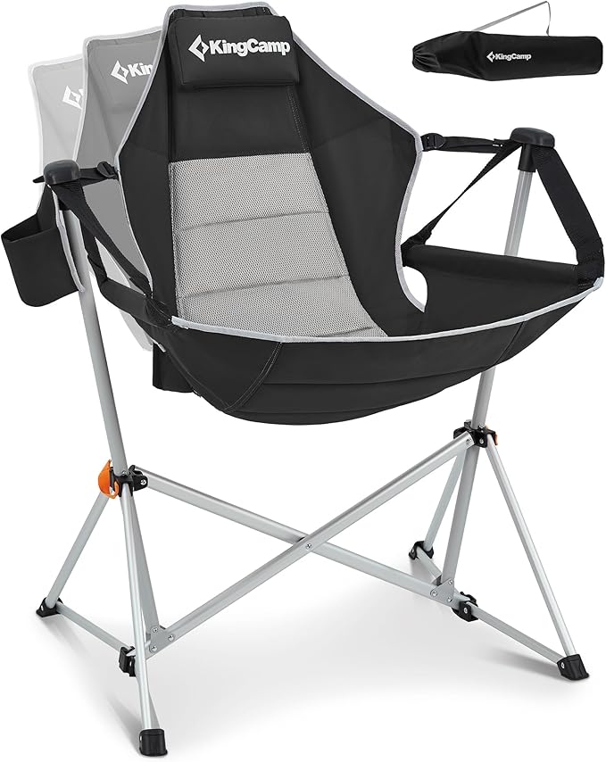 KingCamp Hammock Camping Chair, Swinging Portable Camp Chairs