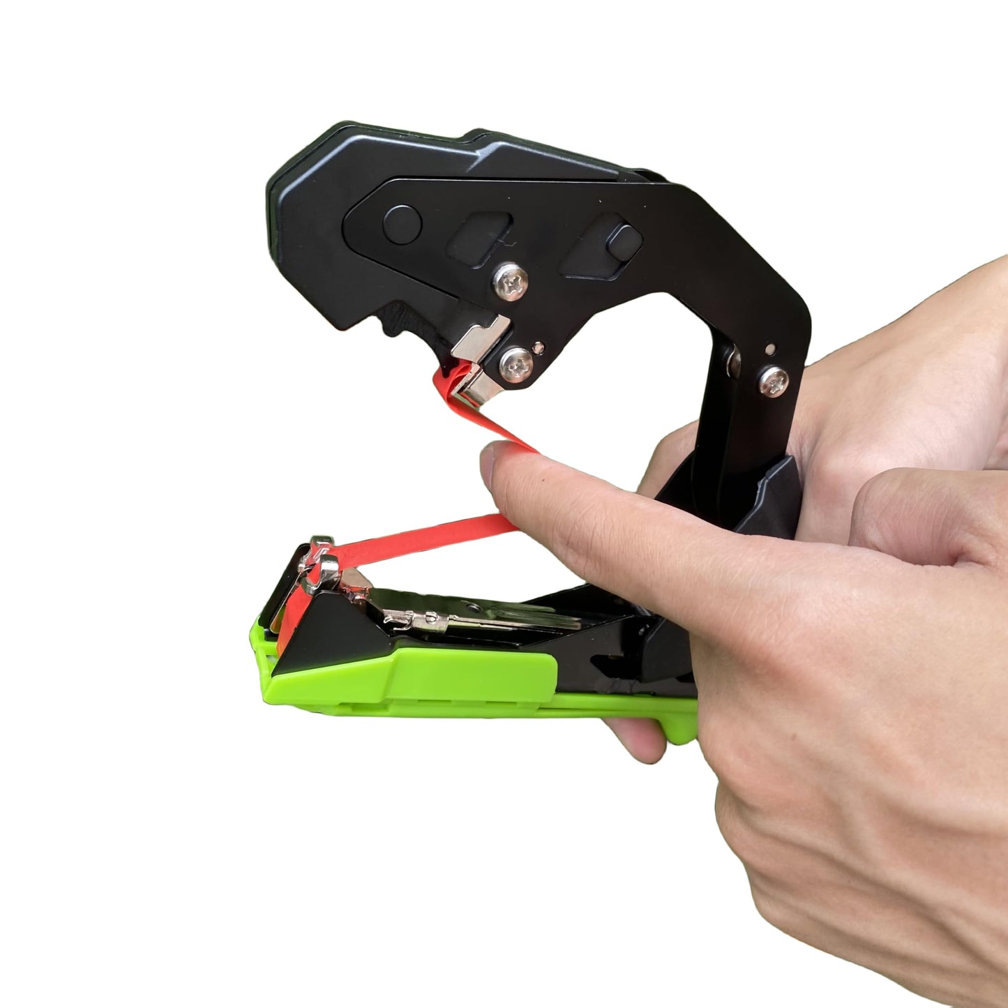 Kongsen Plant Tying Machine Set Vine Tying Machine for Climbing Plants, Tomato, Tomatoes, Vining Vegetables, Flower Planting,Cucumber, 10000pcs Staples 20 Rolls (Green)