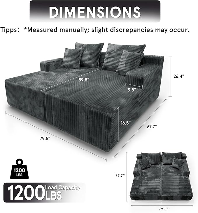 Sytopia Loveseat Chaise Lounge