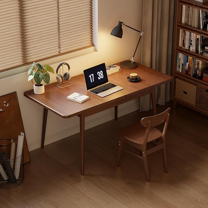 Muwuele Solid Wood Extendable Dining Table