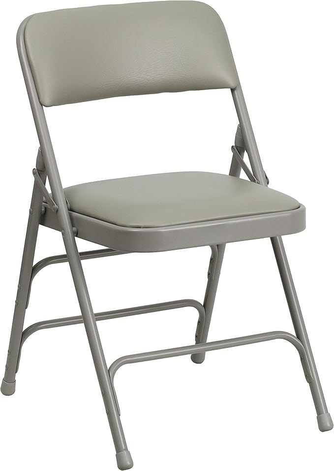 Flash Furniture 2 Pack HERCULES Series Curved Triple Braced & Double Hinged