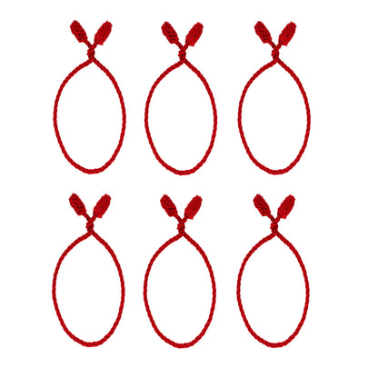 Haute Decor Decorative Twist Ties, 6 Pack, 20 inches (Red)