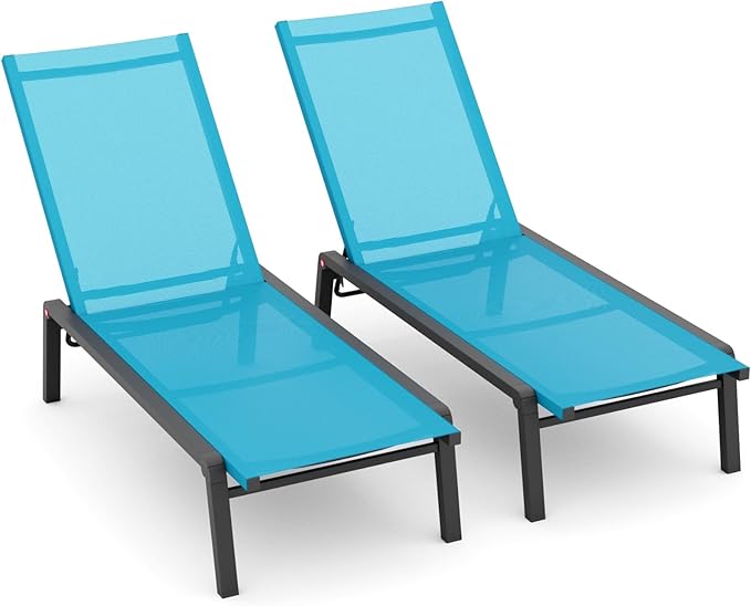 Patio Chaise Lounge Set of 2