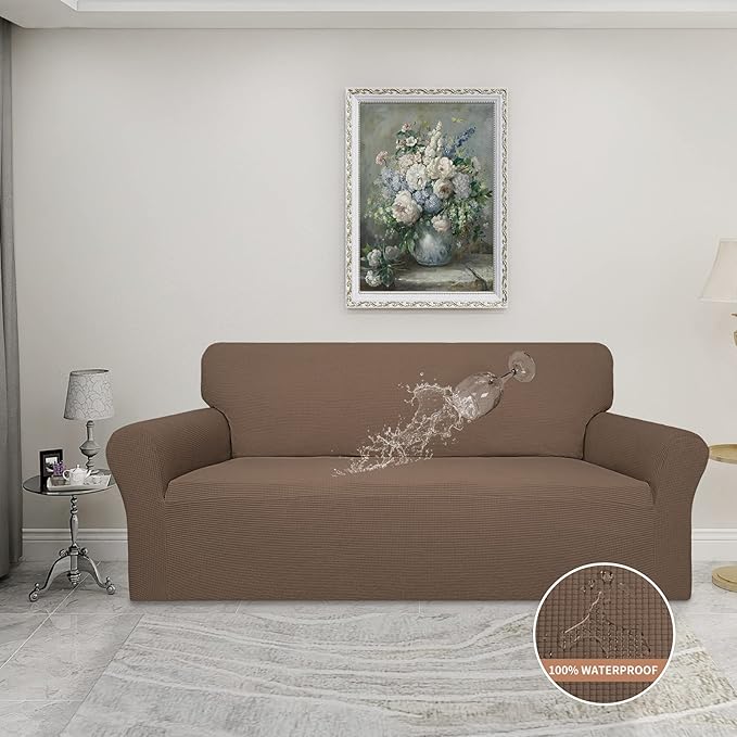 Easy-Going 100% Waterproof Couch Cover, Dual Waterproof Sofa Cover, Stretch