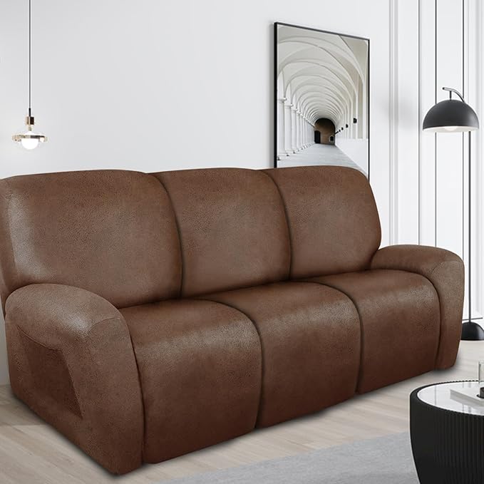 ANARACHON Recliner Couch Cover Leather Look Recliner Sofa Covers