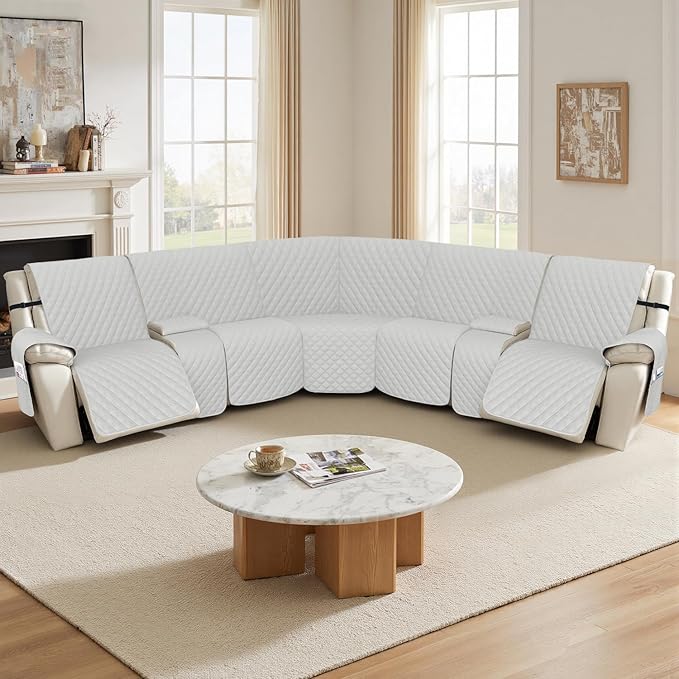 Arfntevss Recliner Sectional Couch Covers 1OO% Waterproof L Shape Sofa Cover