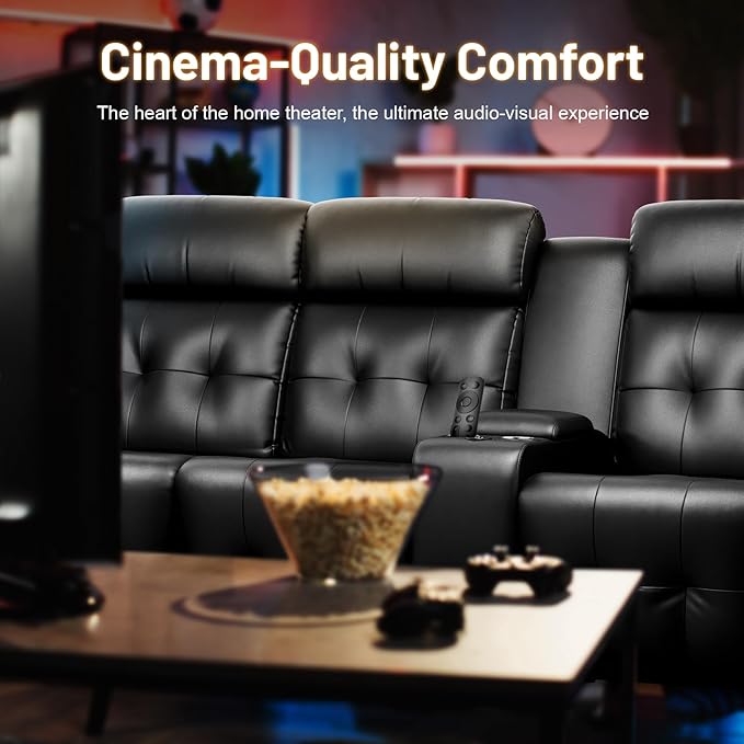 Recliner Sofa Set, Massage Home Theater Set