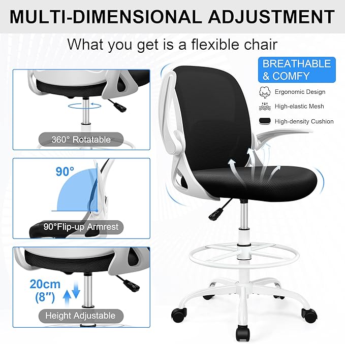 Drafting Chair Tall Office Chair