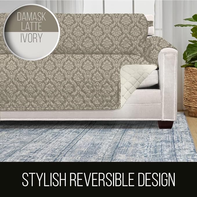 Sofa Shield® Couch Slip Covers for Dogs, Reversible Furniture Protector