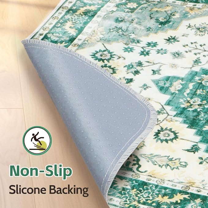 Washable Pee Pads for Dogs, 2 Pack Reusable Puppy Training Pads 72"x72" Super Absorbent Waterproof Dog Training Pads, Non-Slip Potty Pads, Whelping Pads Litter Mat Green Medallion