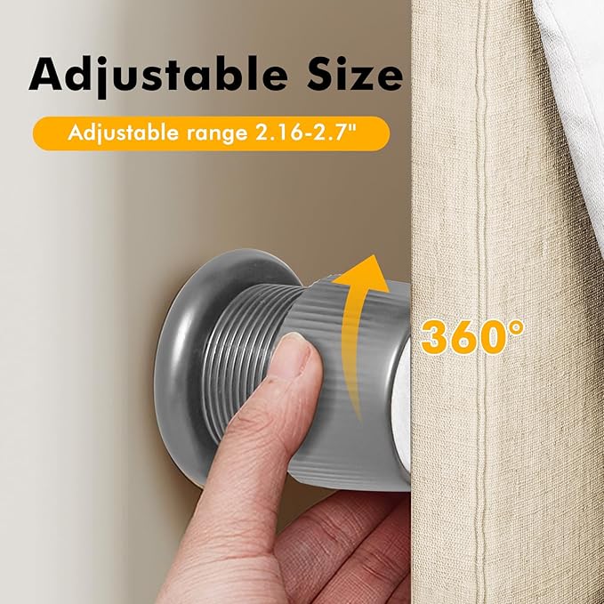 Adjustable Furniture Bed Risers, 1.6-2.6 inch Bed Risers Gray, Durable Plastic