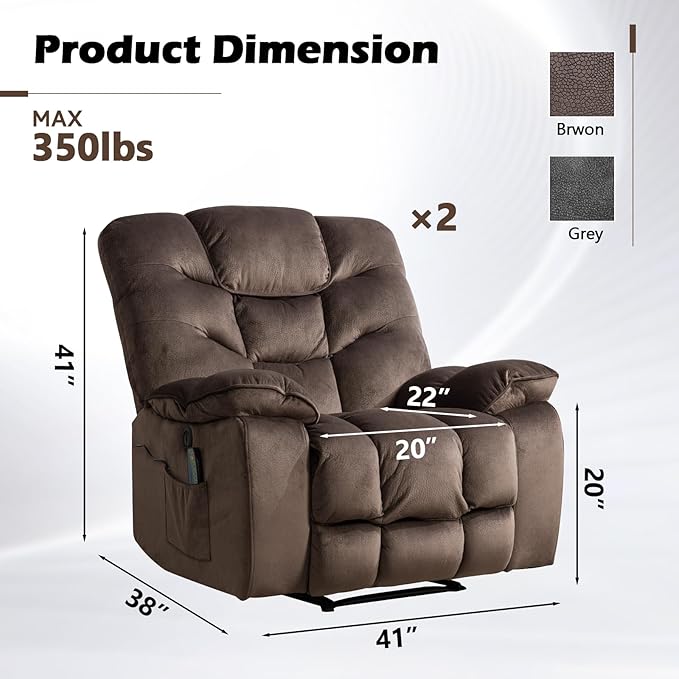 HAOMARKETS Power Recliner Chair Set of 2