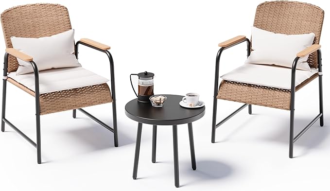 Jing's Villa 3-Piece Outdoor Bistro Set