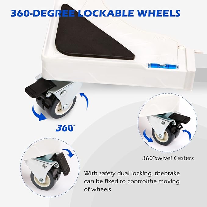 Nefish Furniture Dolly Adjustable Mini Fridge Stand Dolly Cart