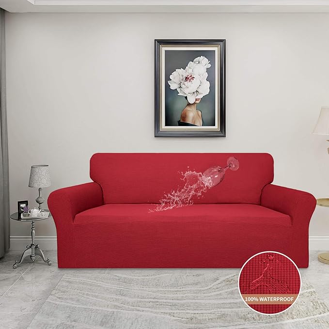Easy-Going 100% Waterproof Couch Cover, Dual Waterproof Sofa Cover, Stretch