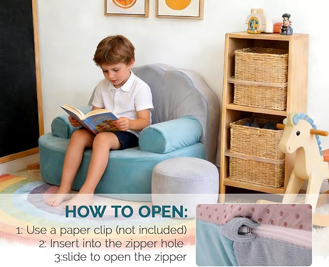 Snuggly Toddler Chair, Soft Kids Sofa