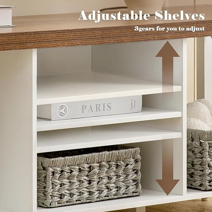 GAZHOME TV Stand for TV up to 65 Inches, TV Cabinet