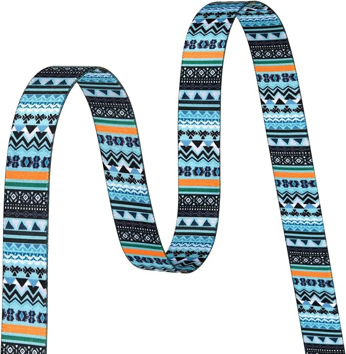 MarukoPet Dog Collar, Adjustable for Small Medium Large Dogs Puppy, Cute Design with Bohemia Floral Tribal Geometric Patterns Boys Girls Dog Collar(Green Bohemia-L)