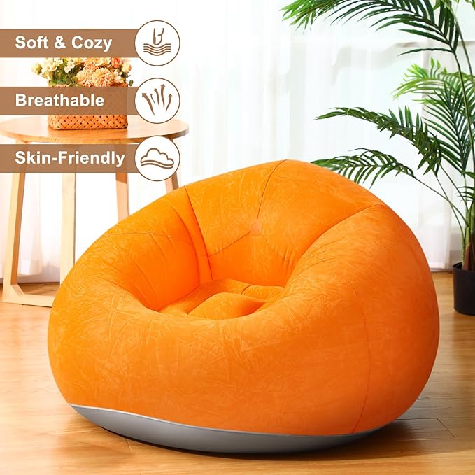 Realspring 6 9 12 Pcs Inflatable Bean Bag Chairs
