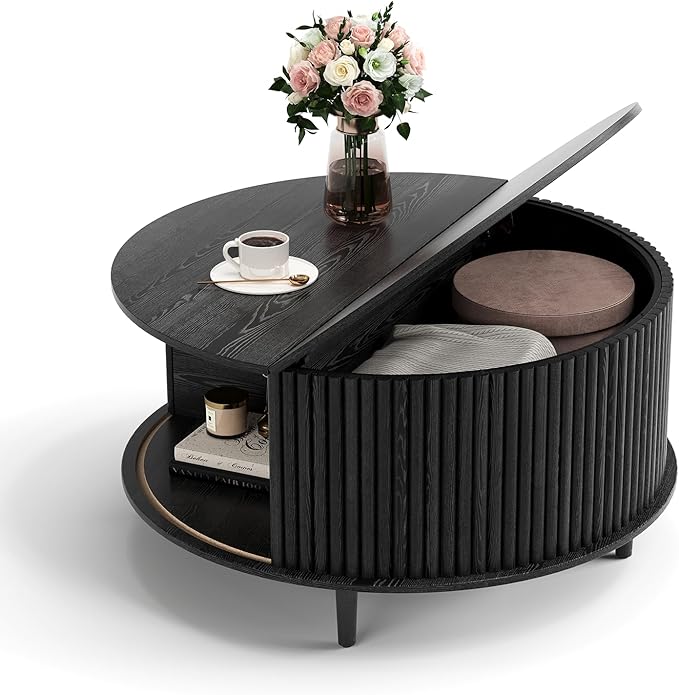 JOINICE, 31.5" Fluted Center Table
