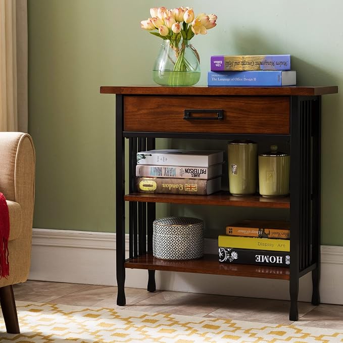 Leick Home SINCE 1912 Ironcraft Foyer Bookcase