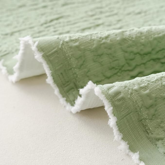 DREAMINGO Bubble Textured Cooling Sofa Cover, Ice Silk Breathable Couch Cover