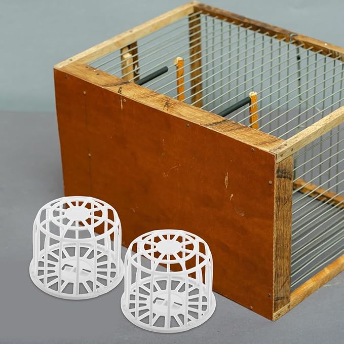 UKCOCO 4Pcs Durable Plastic Bird Nest Box for Finch and Canary Breeding Complete Nesting Material for Bird Cage Accessories for Parrots and Birds