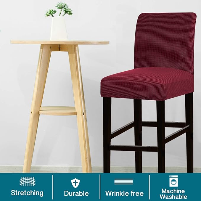 Turquoize Stretch Bar Stool Cover Counter Stool Pub Chair Slipcover