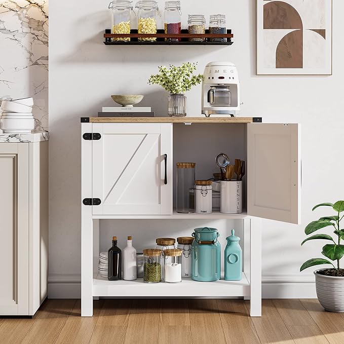 Mufico Console Table Coffee Bar Cabinet Sofa Table, 31.5 L x 13.8 D x 34.65 H