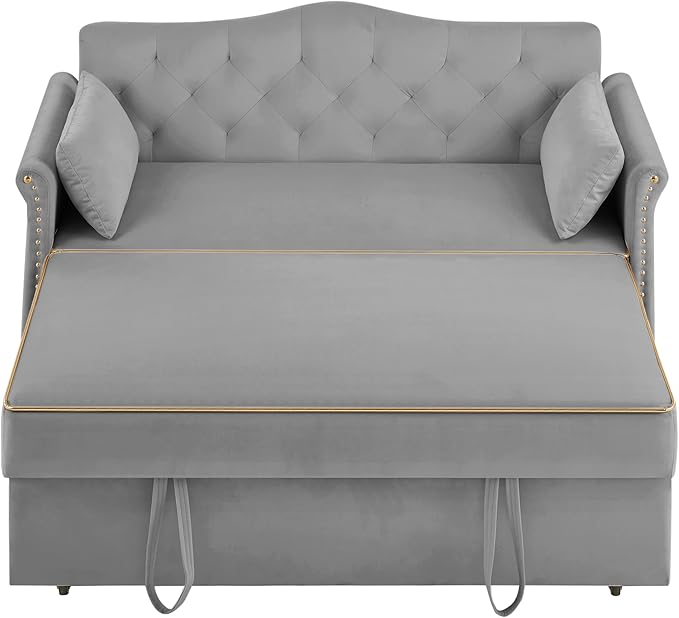 Auvsoce 57'' Convertible Sleeper Sofa Bed