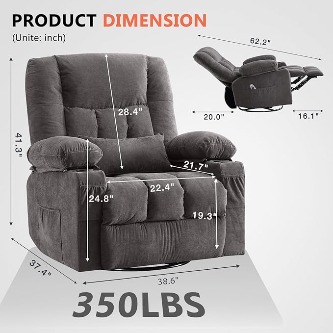 Swivel Rocker Recliner Chair