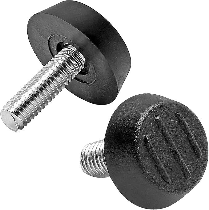 Zorfeter 30 Pcs Screw in Threaded Furniture Adjustable Levelers, M6 x 18mm