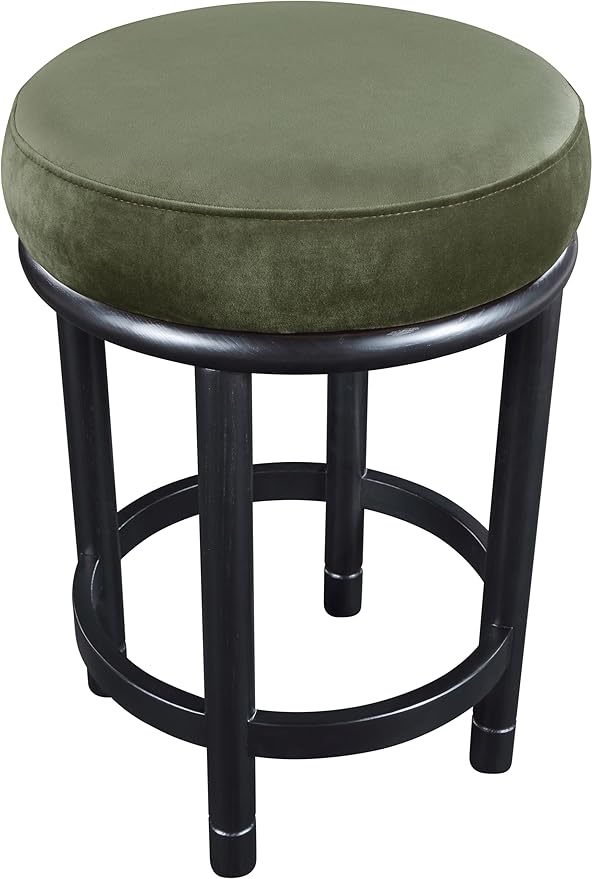 Meridian Furniture 977Green-C Monette Collection Art Deco Counter Stool