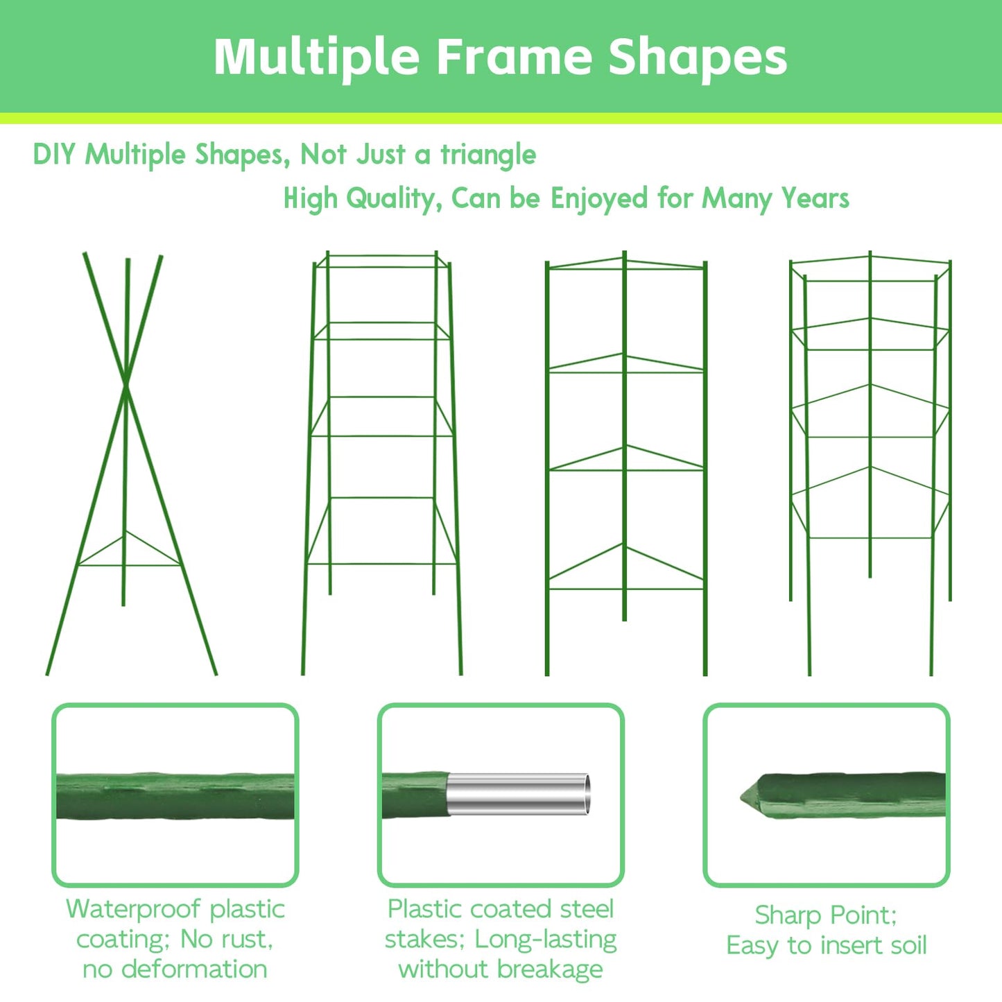 Riare 4 Pack 4 FT Tomato Cages for Garden- 48inches Heavy Duty Tomato Stakes and Supports, Adjustable Tall Tomato Plant Support Trellis for Pots, Raised Garden Bed, Climbing Vegetables Plants