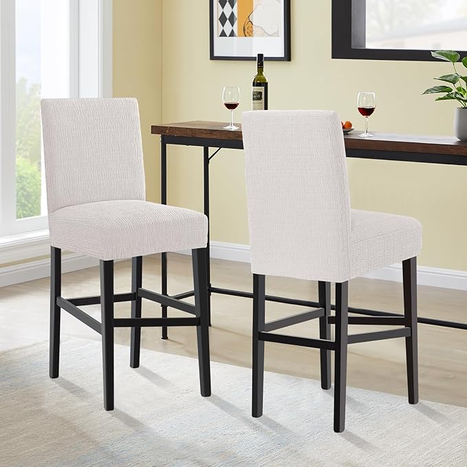 Turquoize 100% Waterproof Bar Stool Cover Stretch Washable Barstool Seat Covers