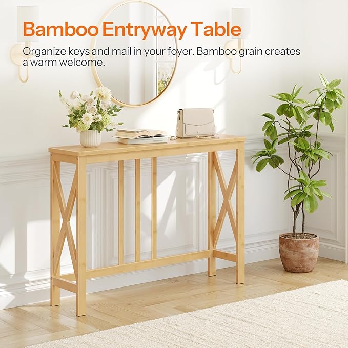 HOOBRO Narrow Console Table, Sofa Table