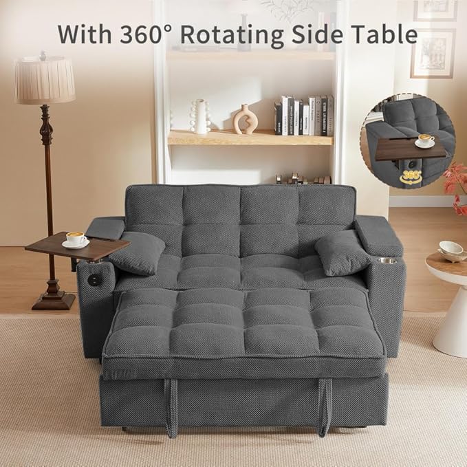 Auvsoce 65'' Convertible Sleeper Sofa Bed