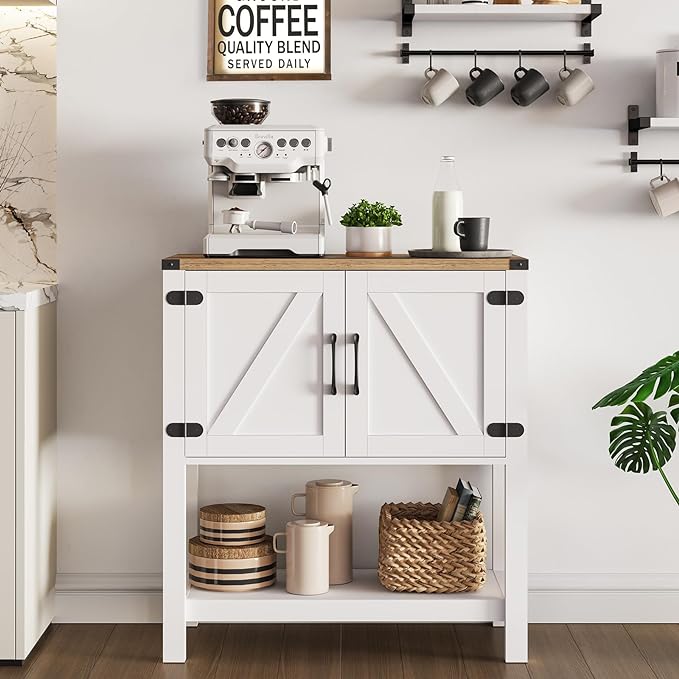 Mufico Console Table Coffee Bar Cabinet Sofa Table, 31.5 L x 13.8 D x 34.65 H