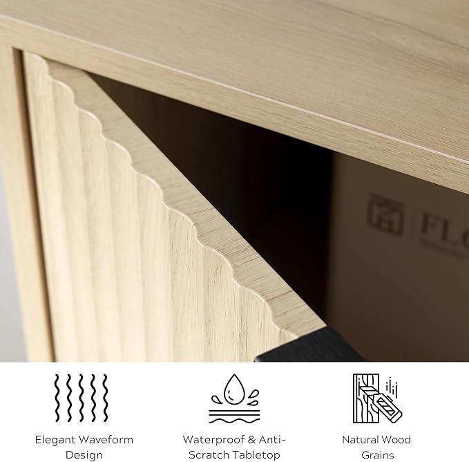 EYYTHUNG Fluted Storage Cabinet