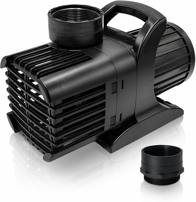 HALF OFF PONDS Submersible Water Pump, 12,500 GPH Pond Pump with 100FT Power Cord and 37FT Max Head, 960W Ultra Quiet Energy Efficient Pump for Koi Pond, Fountain, Waterfall, Water Garden, Skimmer