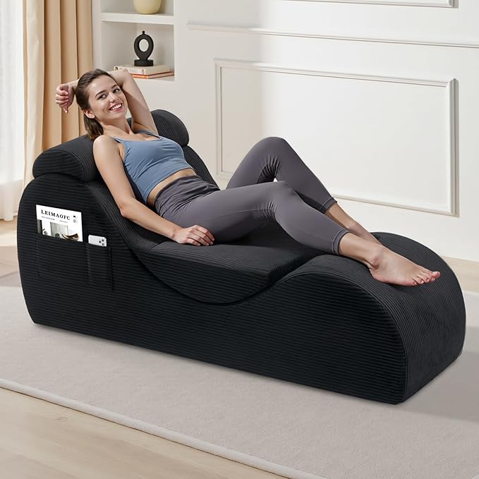 Yoga Chair Lounge for Adult, Ergonomic Chaise Lounge Chair