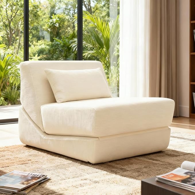 Fold Out Chair Bed, Folding Sofa Bed, 3 in 1 Convertible Sleeper Chair Bed