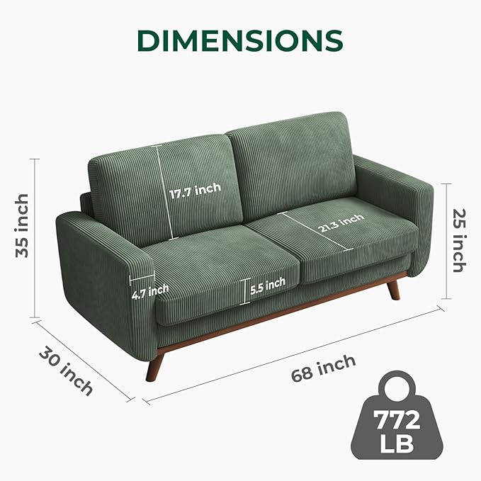 Vesgantti 68" Loveseat Sofa