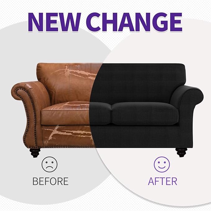 ZNSAYOTX 2 Piece Chair Covers for Living Room