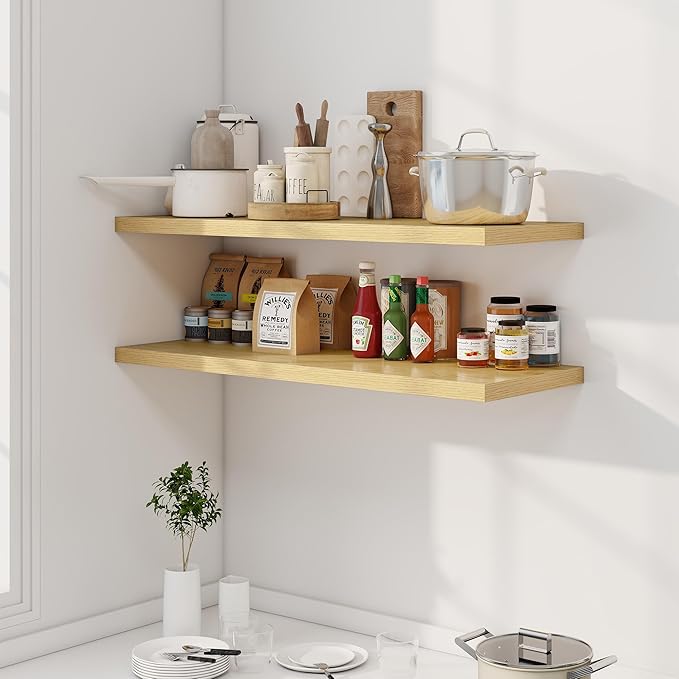 Dreamland 40" Floating Shelves for Wall, Wall-Mounted Shelves for Bedroom