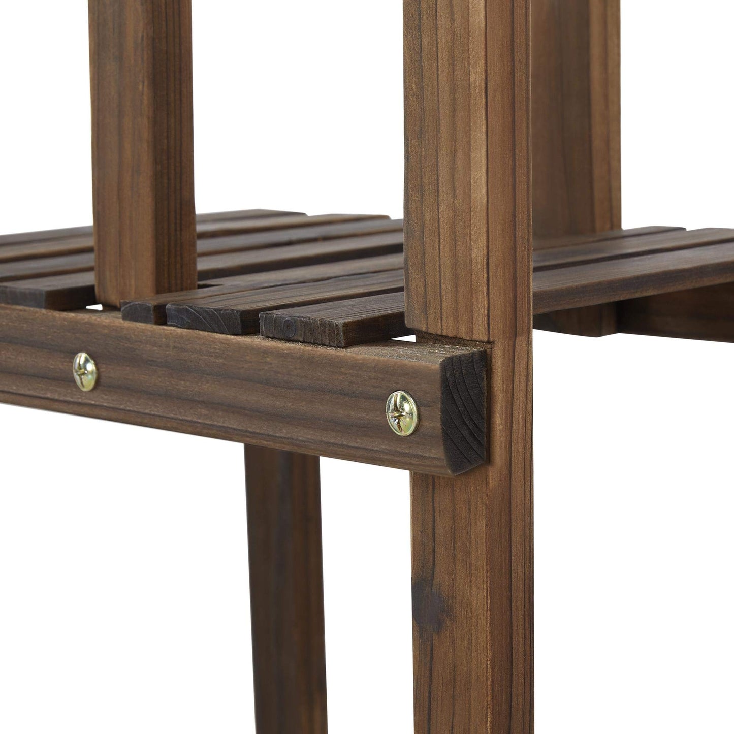 Yaheetech Plant Stands for Multiple Plants Wooden Plant Shelf Indoor Outdoor Flower Display Rack Shelf Plant Holder Multi Layer Unit for Garden/Balcony/Patio/Living Room 4 Tier 8 Pots 2PCS